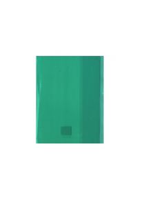 Protège-cahier 21x29,7cm 20/100è en PVC avec porte-étiquette  Vert