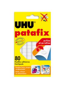 Pastille adhésive Patafix Uhu Jaune, étui de 80