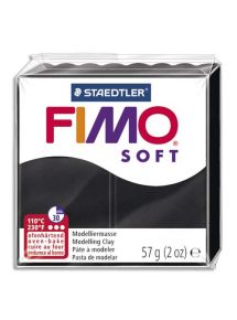 Pâte à cuire Fimo Soft 57g Noir