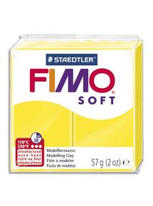 Pâte à cuire Fimo Soft 57g Jaune