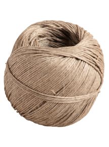 Pelotte de ficelle de chanvre écrue 25/3 de 100g 83 mètres, résistant à 75 kg