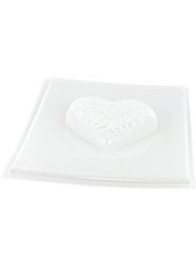 Lot de 3 moules pour savon forme coeur