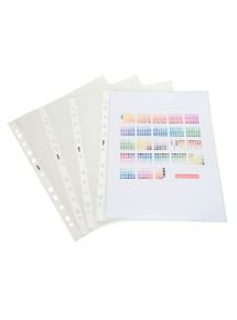 Pochette perforée lisse cristal 9/100e 21x29,7cm, boîte de 100