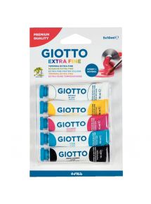 Gouache en tube 10ml coloris assortis, blister de 5