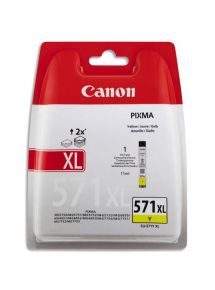 Cartouche jet d'encre Canon CLI-571XL jaune 0334C001AA