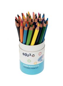 Pot de 36 crayons de couleur Jumbo hexagonaux