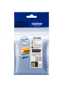Brother LIVRE lot 4 cartouches encre NCMJ haute capacité authentique LC3219XLVALBP