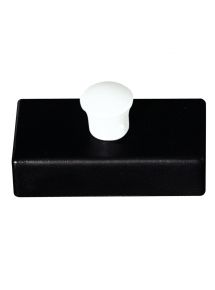 Blister de 5 aimants rectangulaires 27x14mm noir