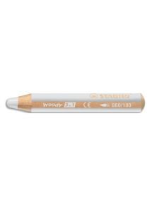 Crayon de couleur multi-talents Woody 3in1 Blanc titane