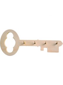 Porte clés 4 crochets en bois