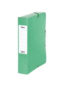 Boîte de classement à élastique en carte 25x33cm, dos 6cm, vert