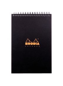 Bloc-notes RHODIACTIVE à reliure intégrale, format A5, 80 feuilles, petits carreaux, papier 90g