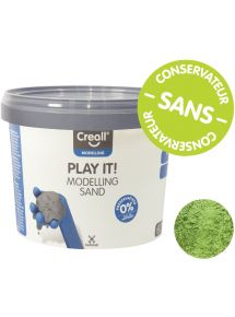 Seau de 750 grammes de sable magique coloris vert