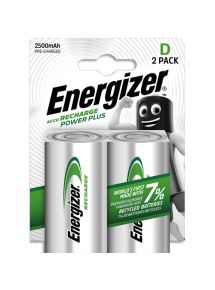 Pile Energizer Power Plus rechargeable D LR20 2500 mAh, pack de 2 piles