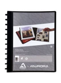 Protège-documents personnalisable 60 vues ADOC BIND-EX, couverture en polypropylène noir