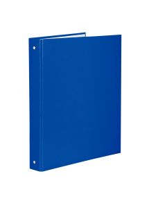 Classeur 4 anneaux en carton plastifié, format A4, dos 4 cm, bleu