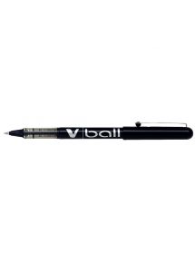 Stylo roller pointe métal Pilot V Ball 05, écriture 0,3mm, noir
