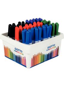Feutre effaçable à sec pointe ogive moyenne 4mm, schoolpack de 60 couleurs assorties