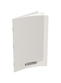 Cahier 24x32cm, 96p unies, 90g, polypro incolore
