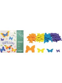 Papillons en feutrine, sachet de 36