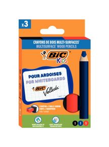 Étui de 3 crayons multi surface assortis