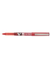 Stylo roller pointe aiguille Pilot V5, écriture 0,3 mm, rouge