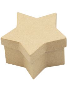 Lot de 10 boîtes forme étoile en carton