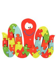Puzzle pieuvre 3D, alphabet et chiffres