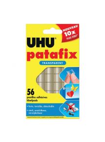 Pastille adhésive invisible Patafix double face, étui de 56