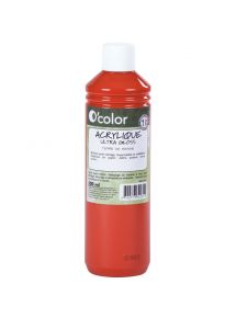 Flacon 500ml de peinture acrylique O'COLOR, terre de sienne