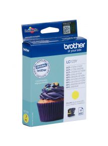 Cartouche jet d'encre Brother jaune LC123Y