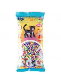 Sachet de 6 000 perles Hama à repasser taille midi pastel