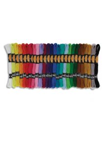 Lot de 52 échevettes en coton pour bracelets brésiliens