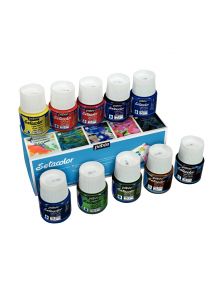 Boîte de 10 flacons 45 ml SETACOLOR, tissus clairs