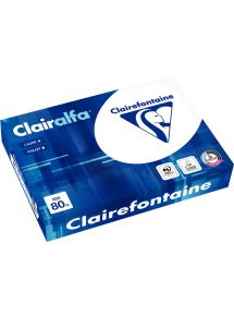 Papier Clairalfa A4 80g, blanc, ramette de 500 feuilles