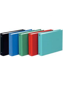 Classeur à fiches 2 anneaux, 25mm pour format 14,8x21cm, coloris assortis