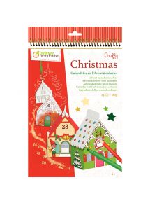 Carnet calendrier de l'avent a colorier