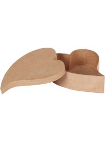 Lot de 10 boites coeur fantaisie en carton