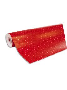 Papier cadeaux Alliance 60g, 50x0,7 m, motifs rouge pois blancs