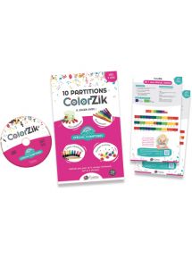 Livret-CD colorzik spécial comptine, 10 partitions colorées