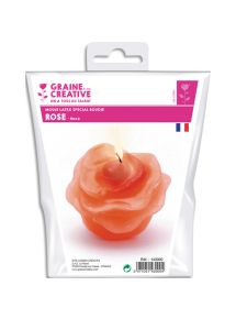 Moule en latex 4cm forme de rose pour fabriquer des bougies