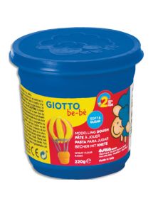 Pâte à jouer Giotto BE-BE, lot de 8 pots de 220g, bleu