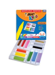 Crayon plastique Plastidécor, schoolpack de 288