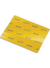 Carton ondulé 50x70cm, 328g/m², paquet de 5 feuilles jaune