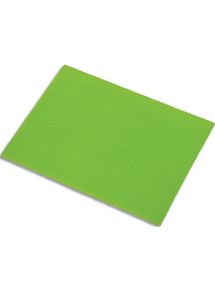 Carton ondulé 50x70cm, 328g/m², paquet de 5 feuilles vert