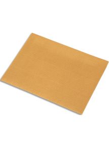 Carton ondulé 50x70cm, 328g/m², paquet de 5 feuilles marron clair