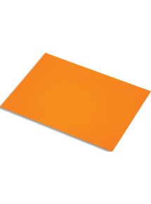 Papier fluorescent 250g Fabriano, format 50x65cm, paquet de 10 feuilles orange