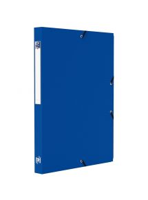 Boîte de classement Memphis polypro 24x32cm, dos de 2,5cm, bleu