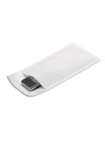 Pochette matelassée blanche 18x26 cm, fermeture avec bande de protection, paquet de 10