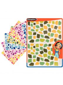 Gommettes mosaïque repositionnables, sachet de 9 feuilles